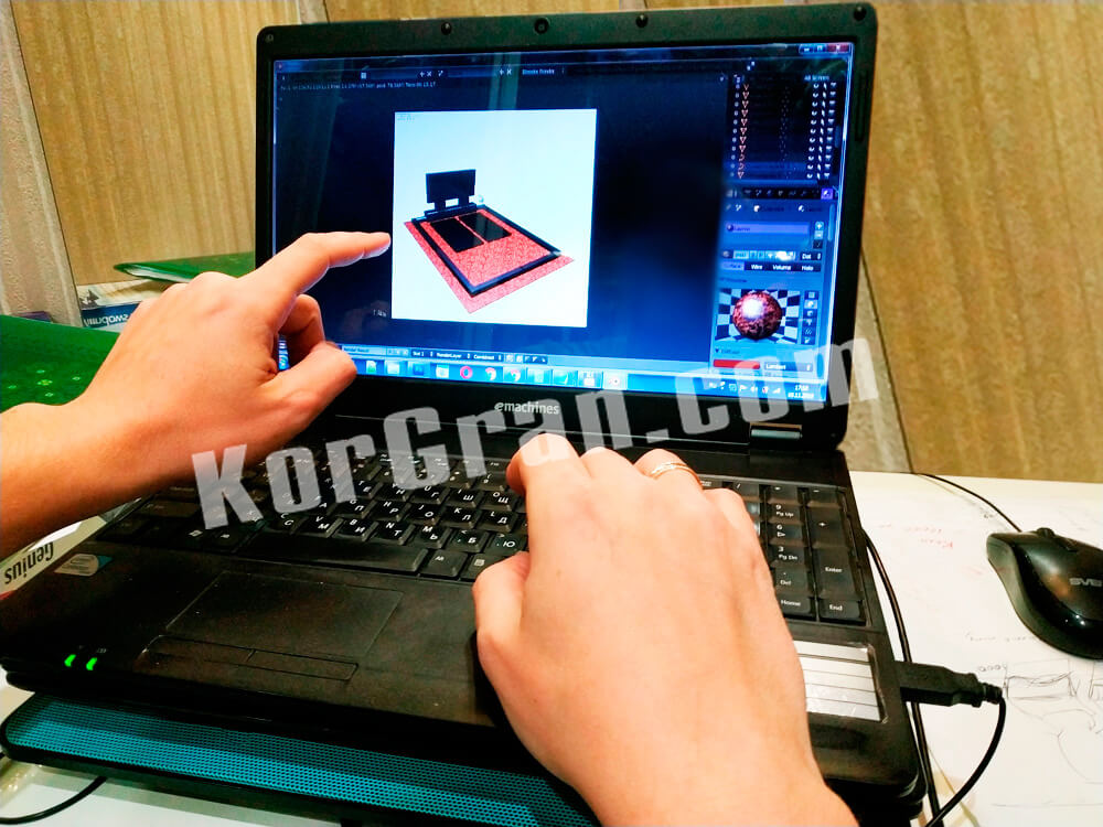 создание макета для памятника