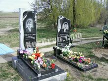 СТ-57: Памятники стандартного типа с деревом и полотенцем на крестике одинарные памятники стандартного типа